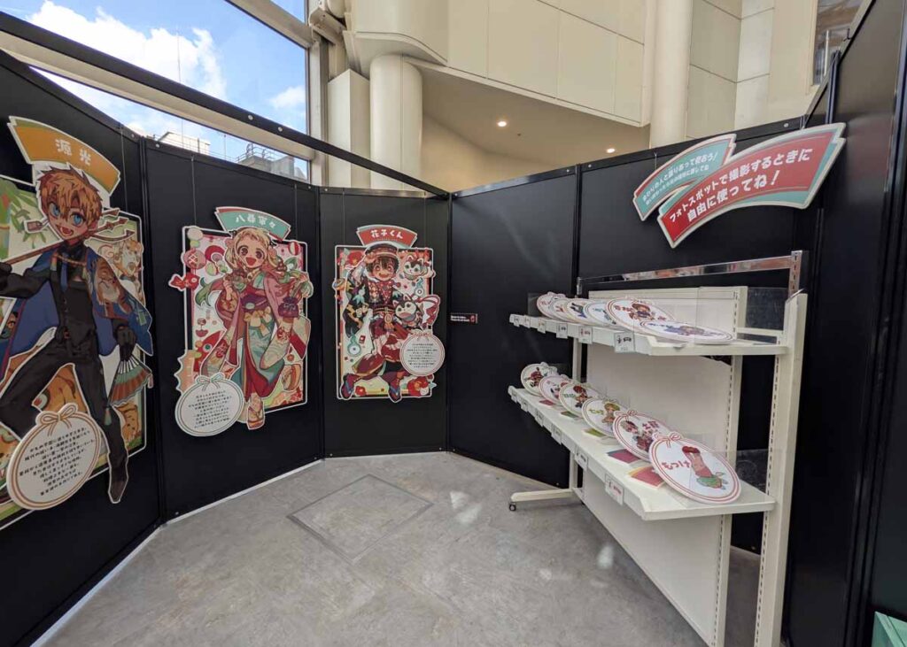 キャラクターパネルの展示